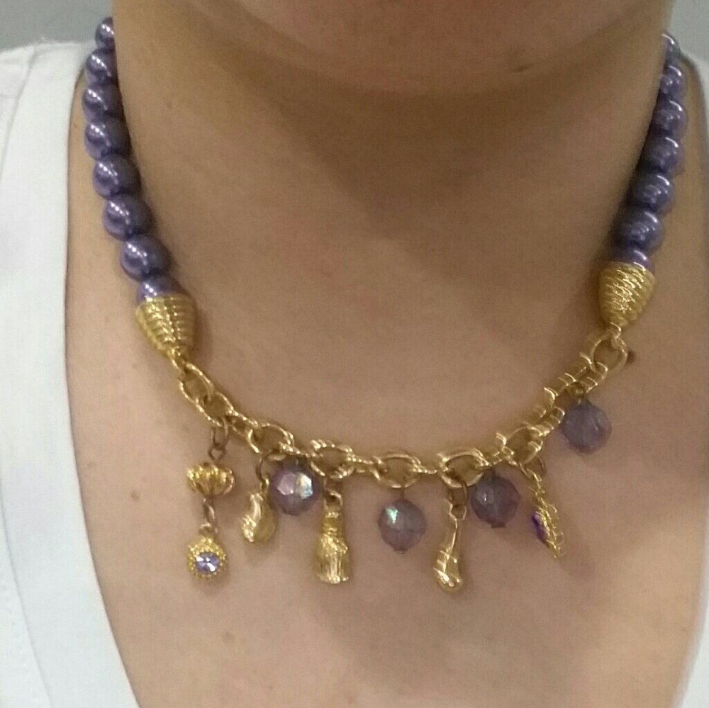 Purple necklace